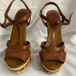 Unlisted-Kenneth Cole Brown Leather 5” Heels